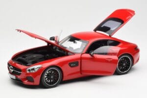Mercedes AMG GT C190 Rouge Norev 1:18 183496 Métal — image 2 sur 8