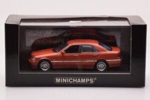 Mercedes C-Class W202 C240 Orange Métallisé Minichamps 1:43 430037000 Métal — image 4 sur 4