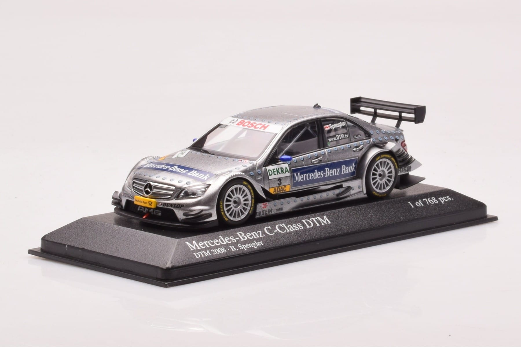 Mercedes C-Class W204 DTM Team AMG Mercedes #3 B. Spengler DTM 2008 Minichamps 1:43 400083803 Métal — image 2 sur 4