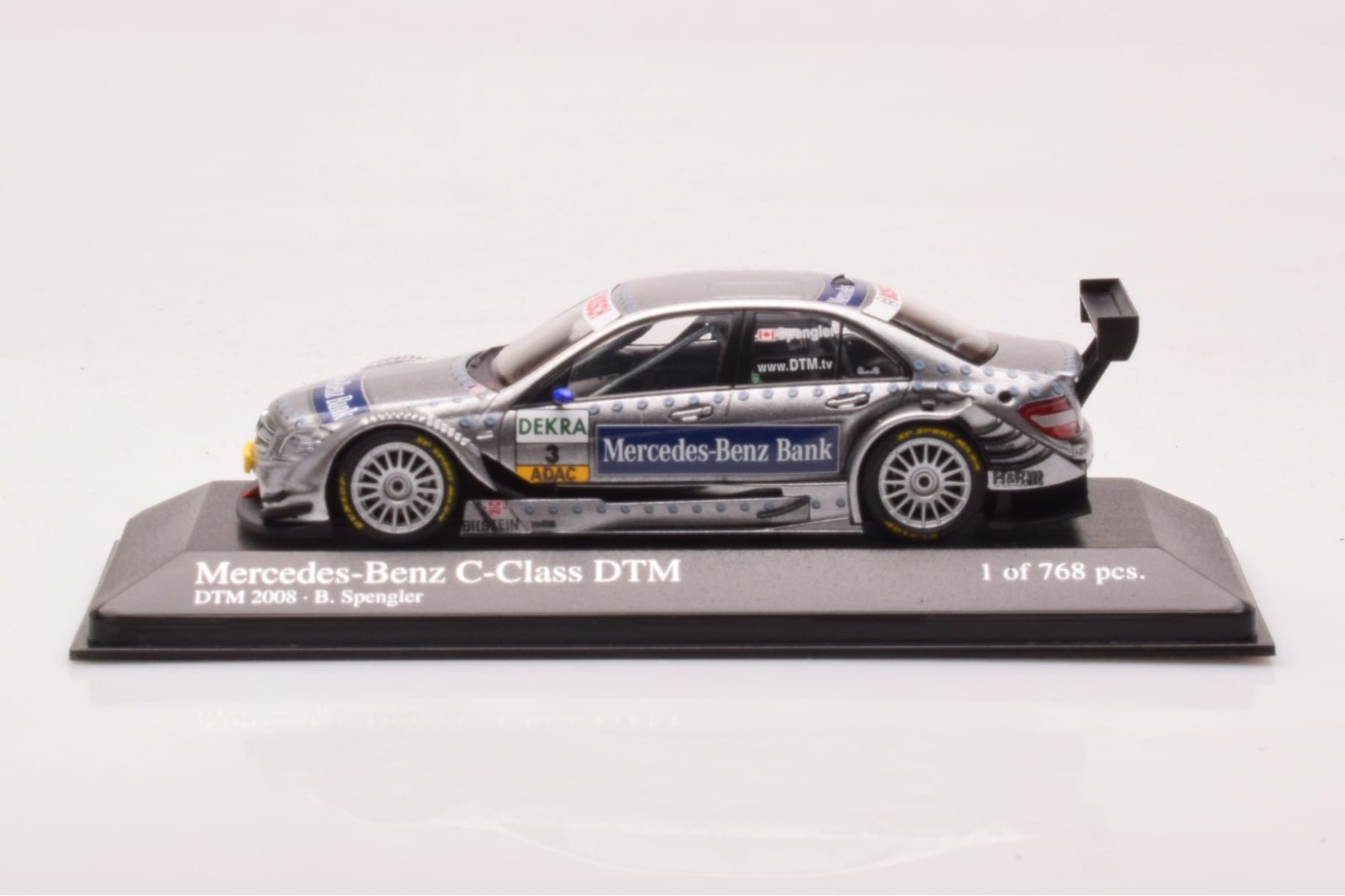 Mercedes C-Class W204 DTM Team AMG Mercedes #3 B. Spengler DTM 2008 Minichamps 1:43 400083803 Métal