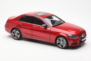 Mercedes C-Class W205 Rouge Métallique Asia Exclusive Norev 1:18 183835 Métal — image 6 sur 8