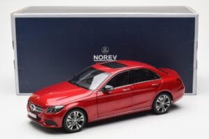 Mercedes C-Class W205 Rouge Métallique Asia Exclusive Norev 1:18 183835 Métal — image 8 sur 8