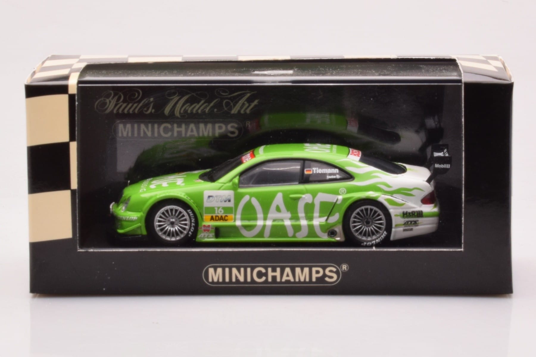 Mercedes CLK DTM Team OASE AMG #16 M. Tiemann DTM 2001 Minichamps 1:43 400023116 Métal — image 4 sur 4