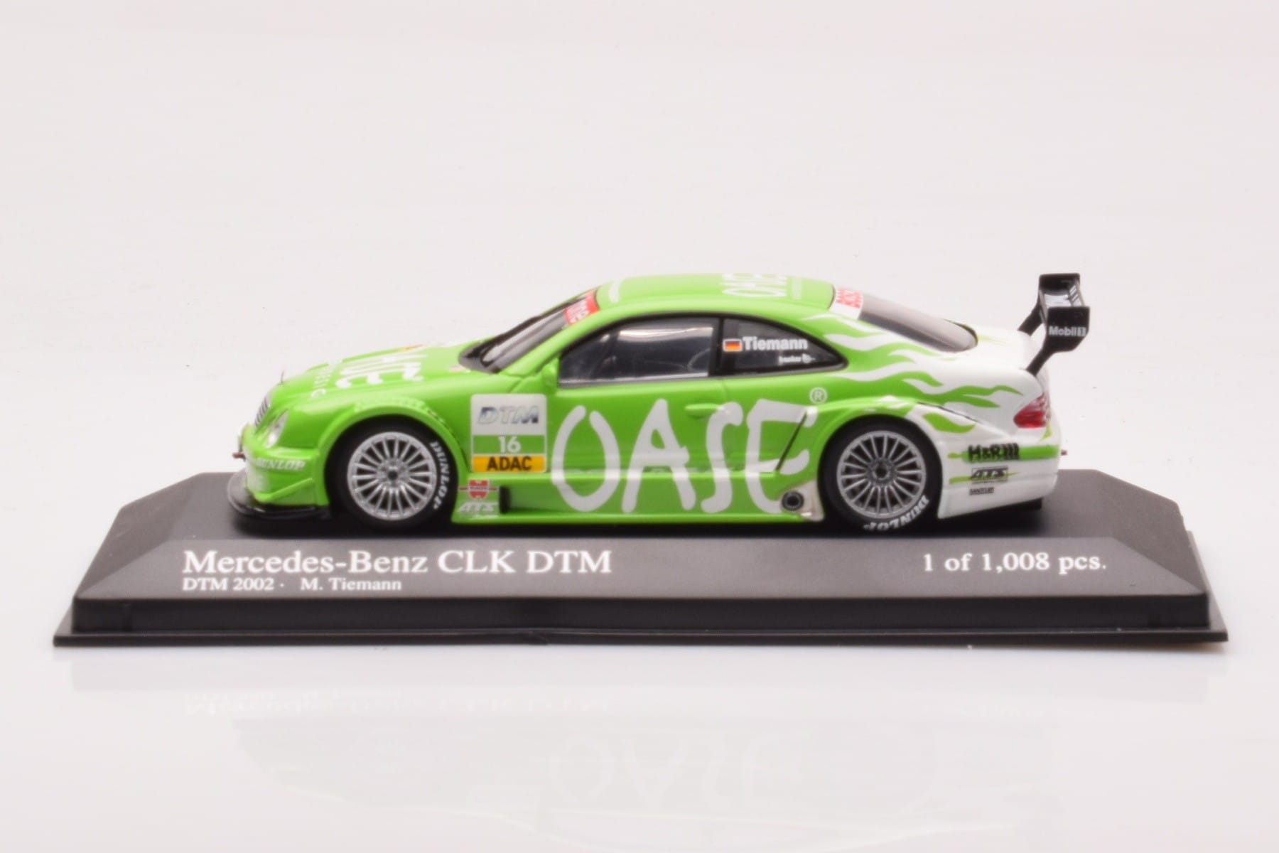 Mercedes CLK DTM Team OASE AMG #16 M. Tiemann DTM 2001 Minichamps 1:43 400023116 Métal