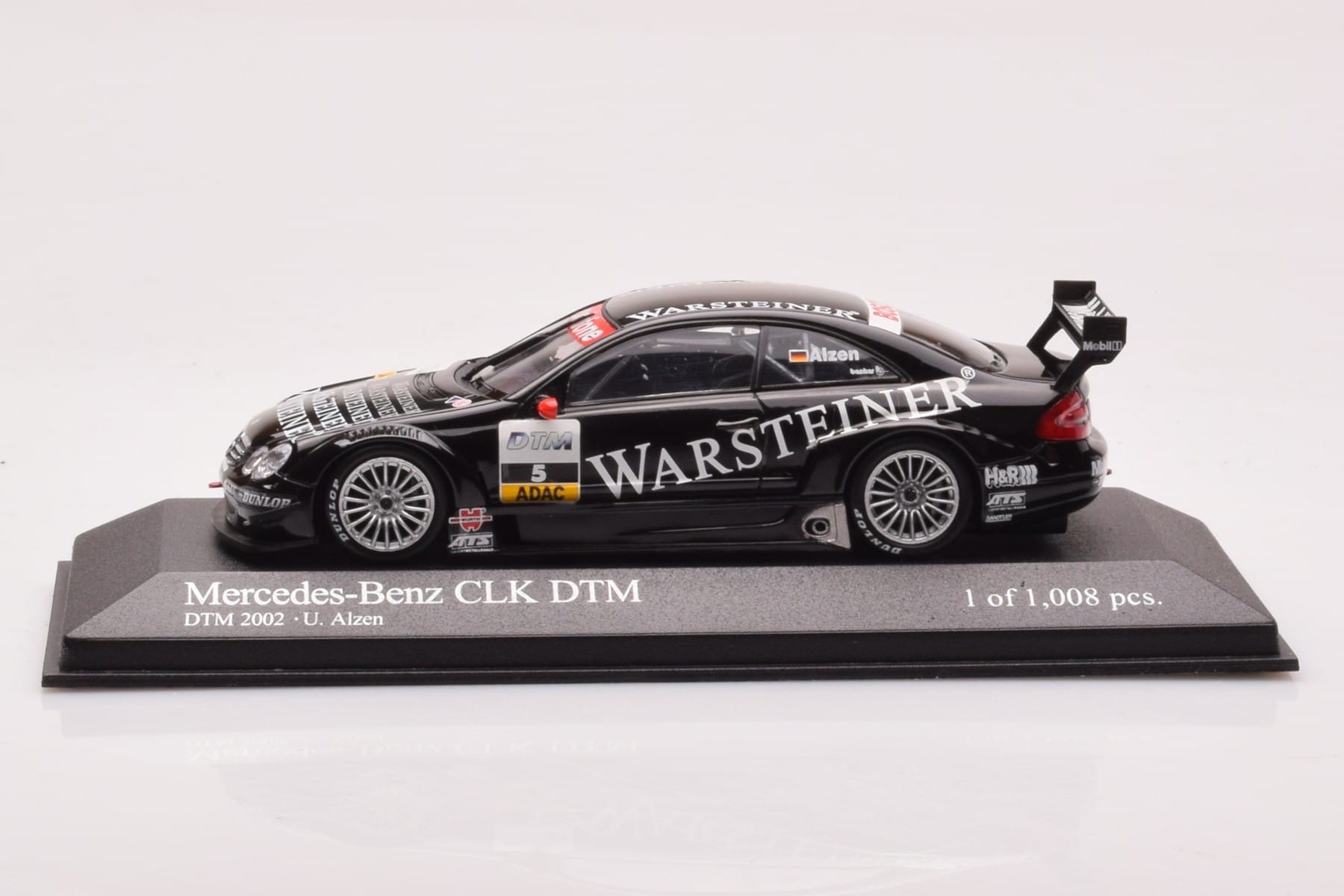 Mercedes CLK DTM Team Warsteiner AMG #5 U. Alzen DTM 2002 Minichamps 1:43 400023025 Métal
