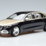 Mercedes Maybach S680 X223 Or Noir Metallic Norev 1:18 183917 Métal