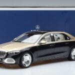 Mercedes Maybach S680 X223 Or Noir Metallic Norev 1:18 183917 Métal - image 7 of 7