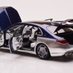 Mercedes Maybach S680 W223 Nautical Bleu Cirrus Argent Almost Real 1:18 - image 5 of 8