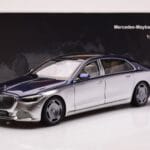Mercedes Maybach S680 W223 Nautical Bleu Cirrus Argent Almost Real 1:18 - image 8 of 8