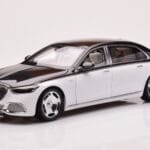 Mercedes Maybach S680 W223 Obsidian Noir Diamond Blanc Almost Real 1:18