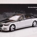 Mercedes Maybach S680 W223 Obsidian Noir Diamond Blanc Almost Real 1:18 - image 7 of 7