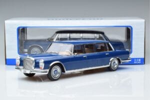 Mercedes S-Class 600 W100 LWB Pullman Bleu Foncé MCG 1:18 MCG18189 Métal — image 6 sur 6