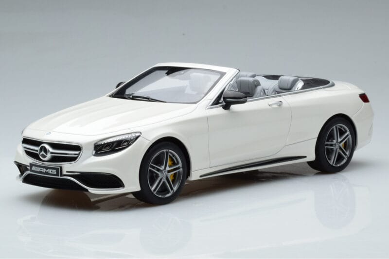 Mercedes AMG S63 A217 Cabriolet Diamond Blanc GT Spirit 1:18