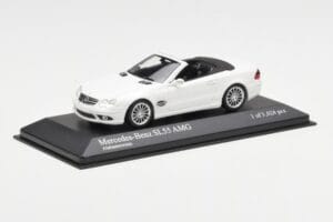Mercedes SL 55 AMG R230 Blanc Minichamps 1:43 400036170 Métal — image 2 sur 4