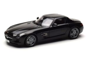 Mercedes SLS AMG Obsidian Noir Métallique Minichamps 1:18