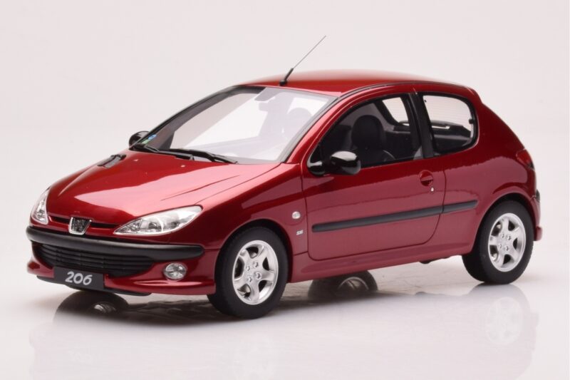 Peugeot 206 S16 Rouge Otto 1:18