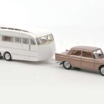 Peugeot 404 Avec Caravane Henon Norev 1:18 184837 Métal