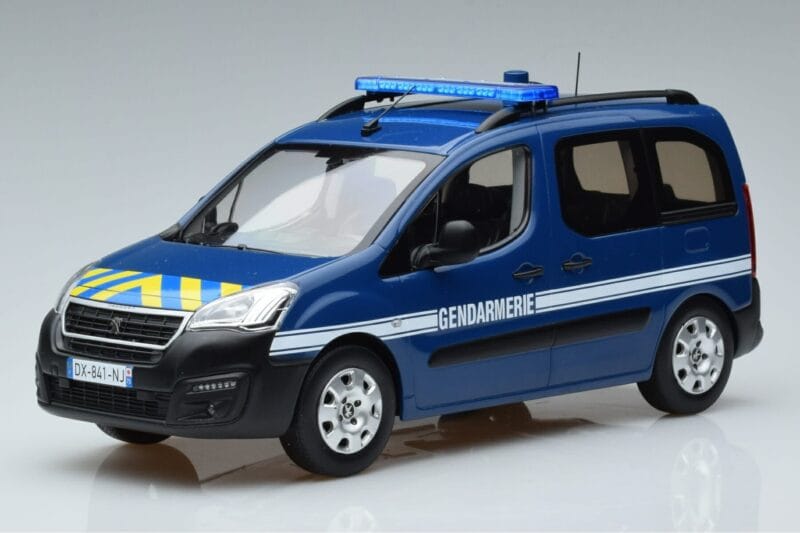 Peugeot Partner Gendarmerie Norev 1:18 184895 Métal