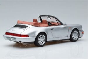 Porsche 911 964 Carrera 2 Cabriolet Argent Norev 1:18 187330 Métal — image 3 sur 7