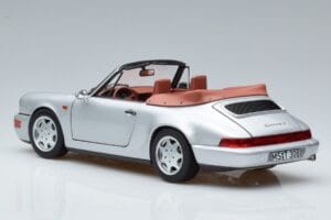 Porsche 911 964 Carrera 2 Cabriolet Argent Norev 1:18 187330 Métal — image 6 sur 7