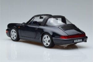 Porsche 911 964 Carrera 4 Targa Bleu Norev 1:18 187340 Métal — image 7 sur 8