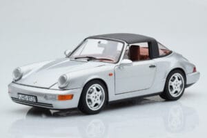 Porsche 911 964 Carrera 4 Targa Polar Argent Norev 1:18 187342 Métal — image 4 sur 9