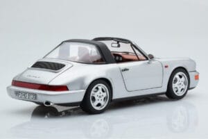 Porsche 911 964 Carrera 4 Targa Polar Argent Norev 1:18 187342 Métal — image 5 sur 9