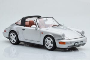 Porsche 911 964 Carrera 4 Targa Polar Argent Norev 1:18 187342 Métal — image 7 sur 9