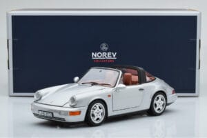 Porsche 911 964 Carrera 4 Targa Polar Argent Norev 1:18 187342 Métal — image 9 sur 9