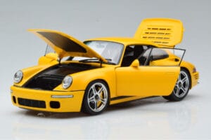 Porsche 911 964 RUF CTR Anniversary Blossom Jaune Almost Real 1:18 880301 Métal — image 2 sur 8