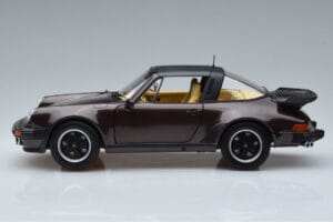 Porsche 911 964 Turbo Targa Marron Norev 1:18 187665 Métal — image 4 sur 8