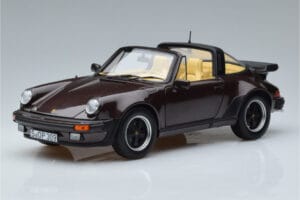 Porsche 911 964 Turbo Targa Marron Norev 1:18 187665 Métal