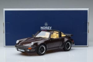 Porsche 911 964 Turbo Targa Marron Norev 1:18 187665 Métal — image 8 sur 8