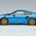 Porsche 911 991.2 GT3 RS Weissach Package Miami Bleu Jantes Or Minichamps 1:18 153068310 Métal - image 3 of 6