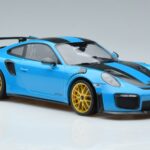 Porsche 911 991.2 GT3 RS Weissach Package Miami Bleu Jantes Or Minichamps 1:18 153068310 Métal - image 4 of 6