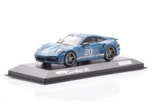 Porsche 911 992 Turbo S Oslo Bleu Minichamps 1:43 WAP0209050N001 Métal — image 2 sur 4