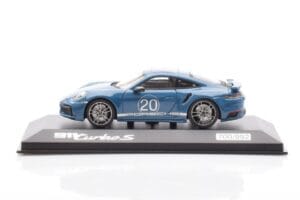 Porsche 911 992 Turbo S Oslo Bleu Minichamps 1:43