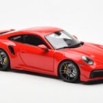 Porsche 911 992 Turbo S Sport Design Rouge Minichamps 1:18 - image 6 of 8