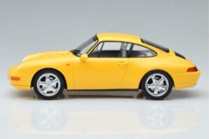 Porsche 911 993 Carrera Jaune Norev 1:18 187596 Métal — image 3 sur 6