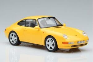 Porsche 911 993 Carrera Jaune Norev 1:18 187596 Métal — image 4 sur 6