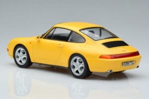 Porsche 911 993 Carrera Jaune Norev 1:18 187596 Métal — image 5 sur 6