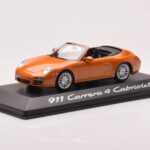 Porsche 911 997 Carrera 4 Cabriolet Orange Métallique Minichamps 1:43 - image 2 of 4