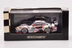 Porsche 911 997 GT3 Cup #124 Mattheus / Geoffroy / Vanbellingen / Fumal 24 Hours of Spa 2005 Minichamps 1:43 400056224 Métal — image 4 sur 4