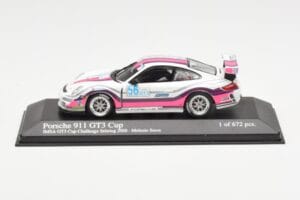 Porsche 911 997 GT3 Cup #56 M. Snow IMSA GT3 Challenge 2008 Minichamps 1:43