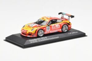 Porsche 911 997 GT3 R ITAS #18 De Lorenzi / Bonetti / Caccia / Bontempelli 24 Hours of Spa 2011 Minichamps 1:43 400118918 Mét — image 2 sur 4