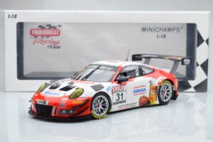 Porsche 911 GT3 R Frikadelli Racing Team #31 M. Arnold / I. Fernandez Winners VLN Round 3 2018 Minichamps 1:18 153186991 Méta — image 6 sur 6