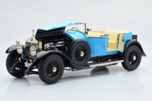 Rolls-Royce Phantom I Cabriolet Bleu Kyosho 1:18 08931LB Métal — image 8 sur 9
