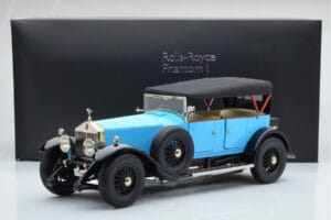 Rolls-Royce Phantom I Cabriolet Bleu Kyosho 1:18 08931LB Métal — image 9 sur 9