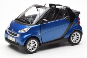 Smart Fortwo 451 Cabrio Bleu & Noir Minichamps 1:18