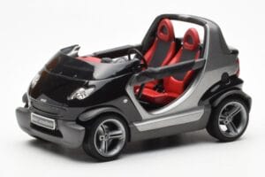 Smart Fortwo Crossblade Cabriolet Argent Noir Kyosho 1:18